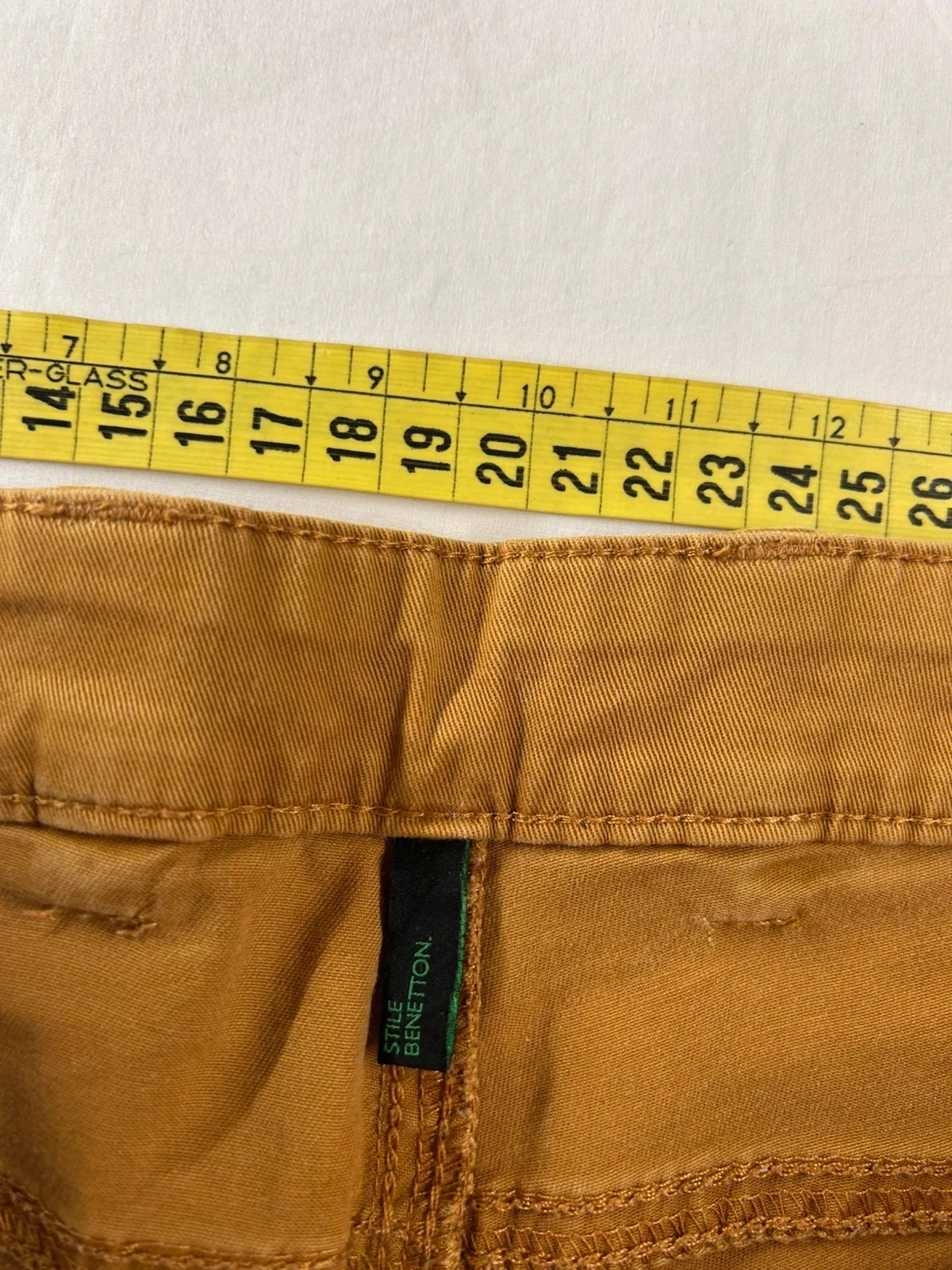 Bruine vintage denim in Benetton-stijl – photo 7